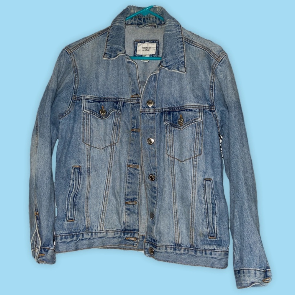 Oversized denim jacket